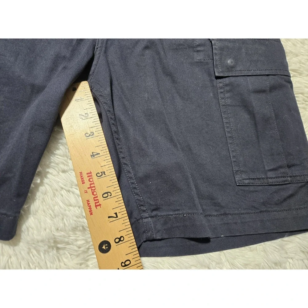 Levis Mens Navy Blue‎ Ripstop Cargo Shorts Size W34 Distressed Pockets